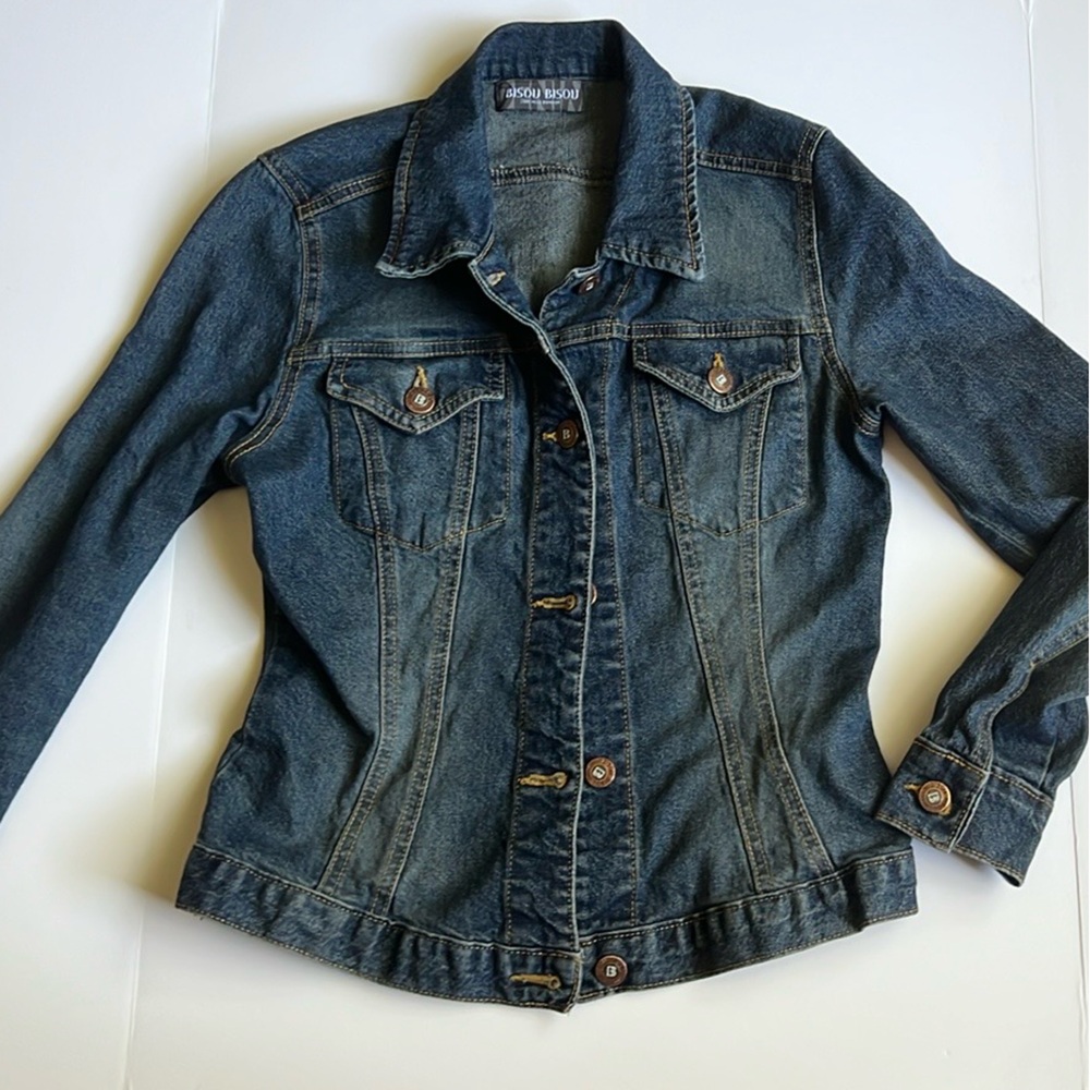 Bisou Bisou Blue Classic Jean Jacket